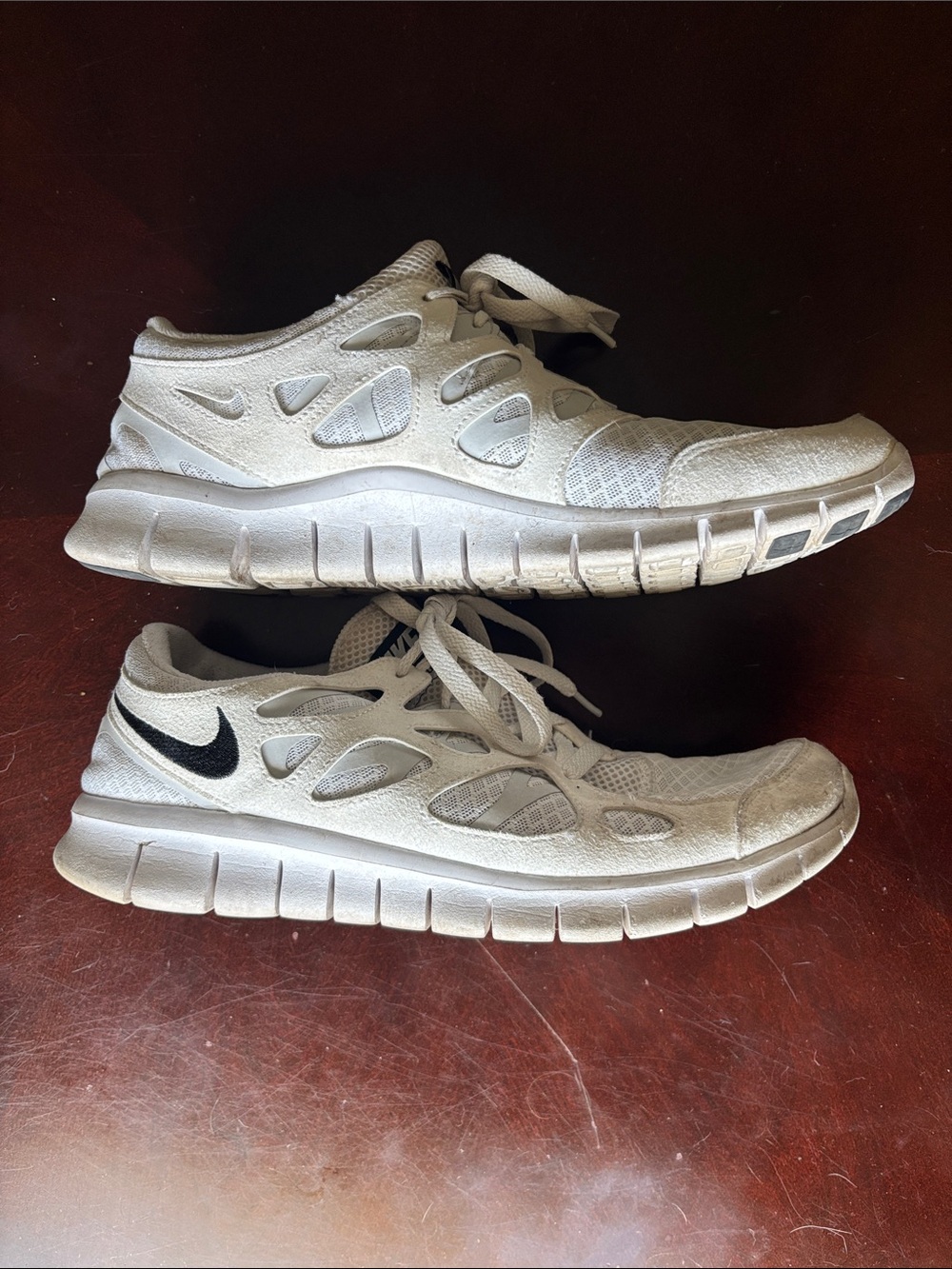 Nike Free Run 2 White Black 2021 Mesh and Suede Trainers - Picture 2 of 7